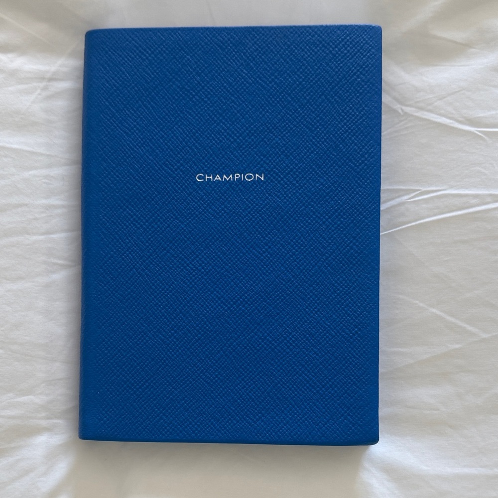 Smythson leather notebook - Champion Royal Blue Journal